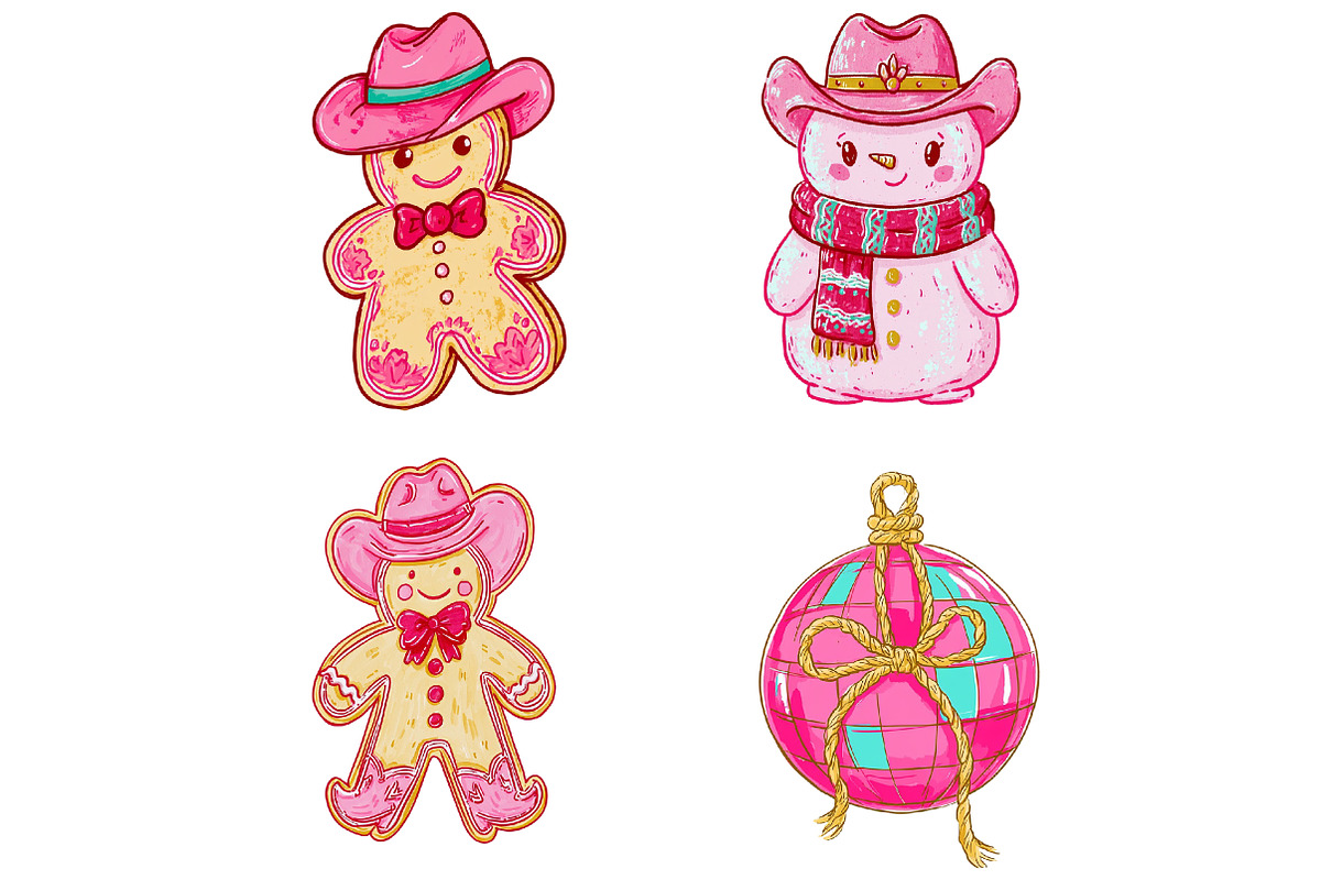 Howdy Christmas PNG Clipart Bundle, a Seasonal Illustration by CitraGraphics (Photo 5 of 5)