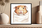 Peeking Cute Animals Pocket Clipart, an Illustration by DreamCafeArt (Thumbnail 4 of 5)