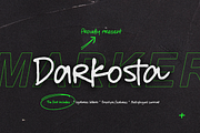 Darkosta, a Handwritten Font by NUGS (Thumbnail 1 of 6)