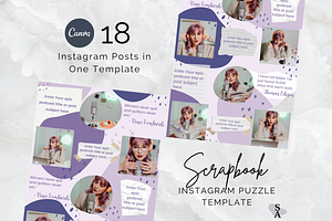 Podcast Instagram Puzzle Template