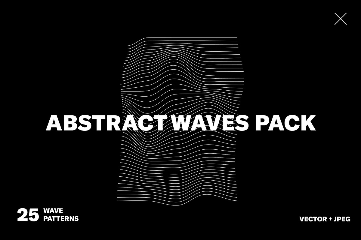 Abstract Waves Pack 01, a Pattern Graphic by Nashville Assets Co. (Photo 1 of 4)