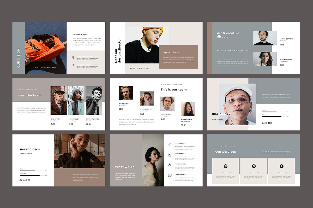 Modela - Google Slides Template, a Presentation Template by Bervisual