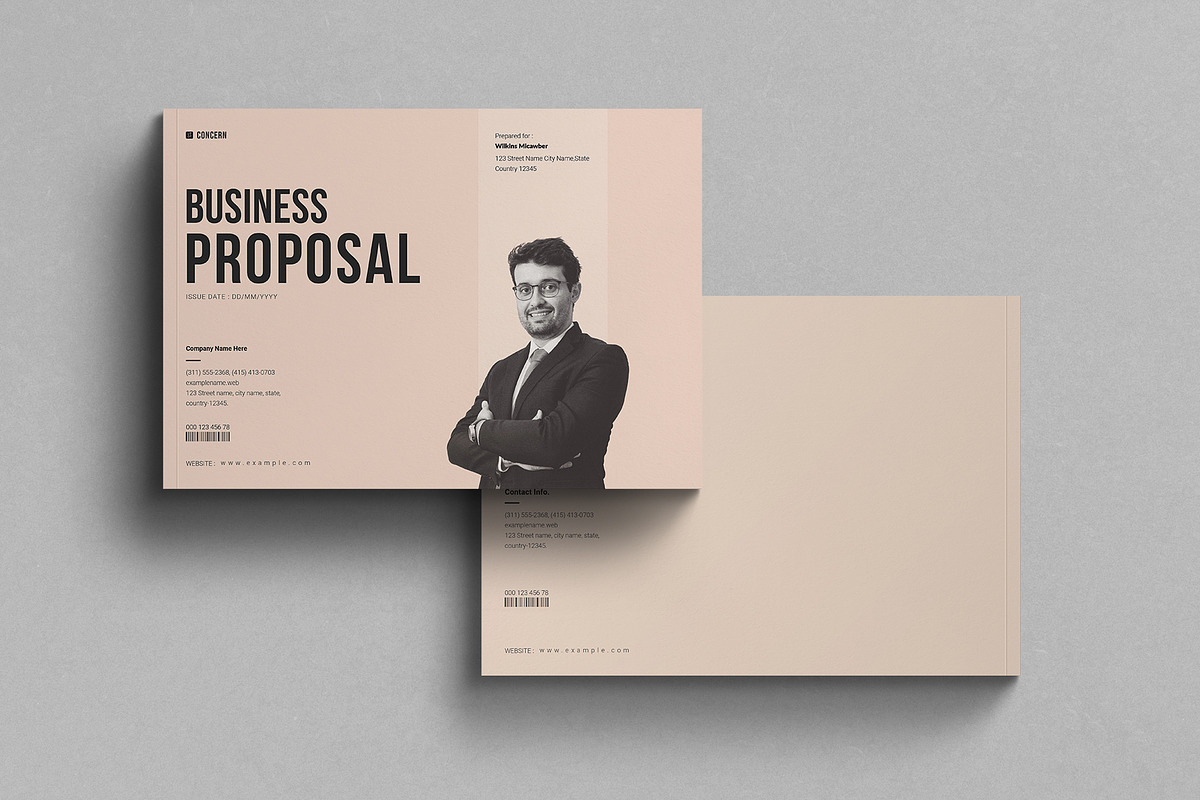 Business Proposal Template Landscape, a Brochure Template by MassiveCreator (Photo 8 of 8)