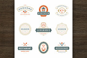 36 Restaurant Logos and Badges, a Branding & Logo Template by Vasya Kobelev (Thumbnail 2 of 16)