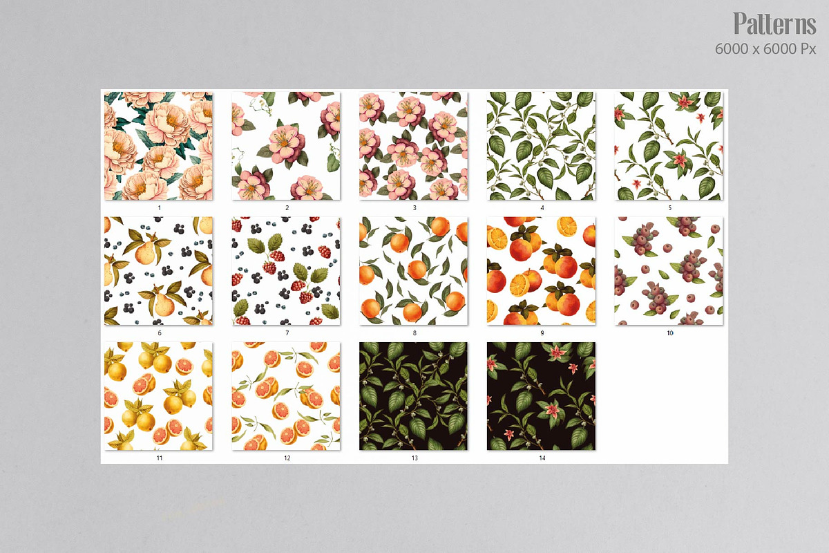 Floral Pattern & Botanicals, a Pattern Graphic by NatalieArtsDenysenko (Photo 5 of 9)