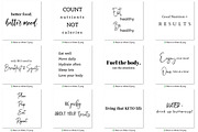 Eat & Be Healthy Quotes (15 Images), a Social Media Template by Ivory Mix (Thumbnail 2 of 2)