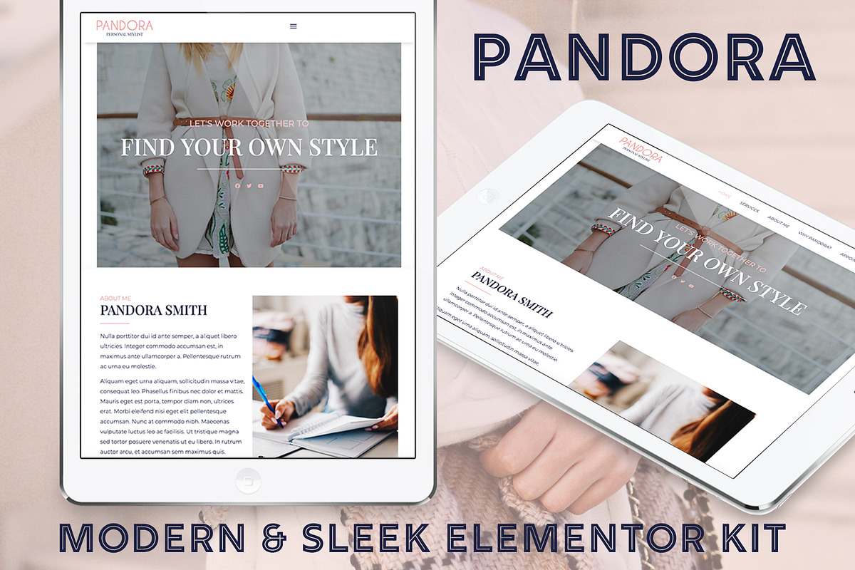 Pandora // Elementor Blog Kit, a WordPress Template by by Masselyn (Photo 1 of 3)