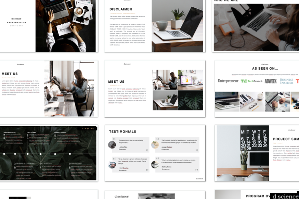 Creative Pitch Deck Bundle 50% OFF, a Presentation Template by Template Monkey @dscience (Photo 13 of 30)