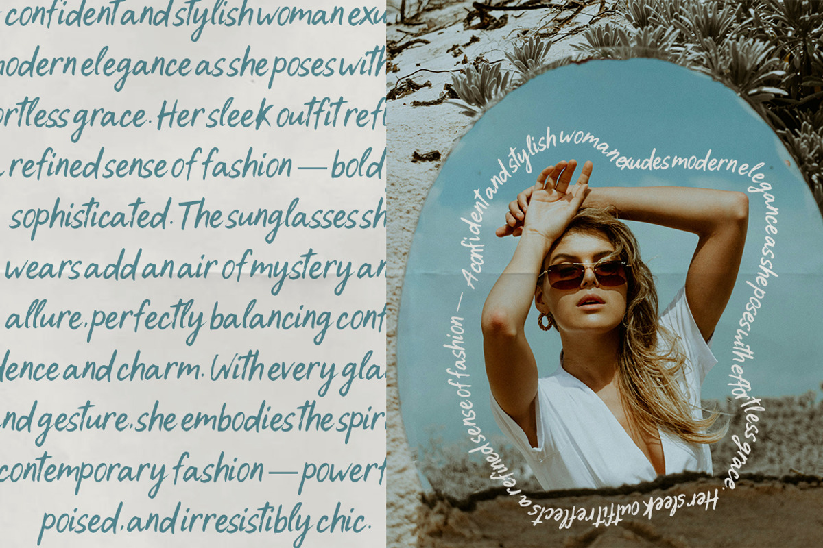 Comfirst | Modern Handmade, a Handwritten Font by Metasena Typefoundry (Photo 2 of 9)