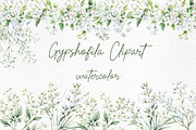 Gypsophilia Flowers Clipart, a Decorative Illustration by LeCoqDesign (Thumbnail 1 of 5)