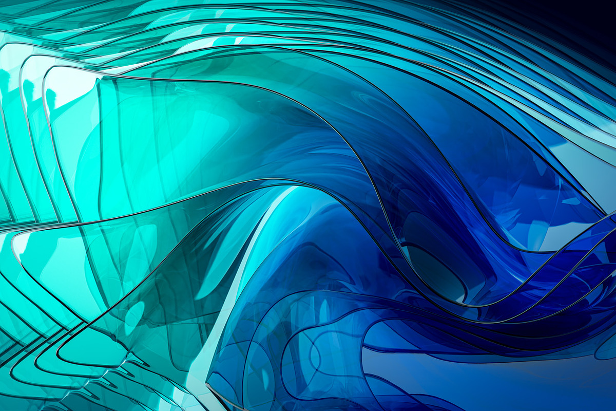 12 Modern Abstract Wavy Design Shape, an Object 3D Model by NikitaKapustin (Photo 2 of 13)
