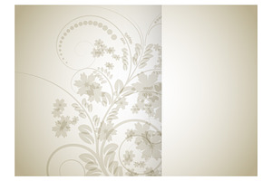 Floral Background For Brochure