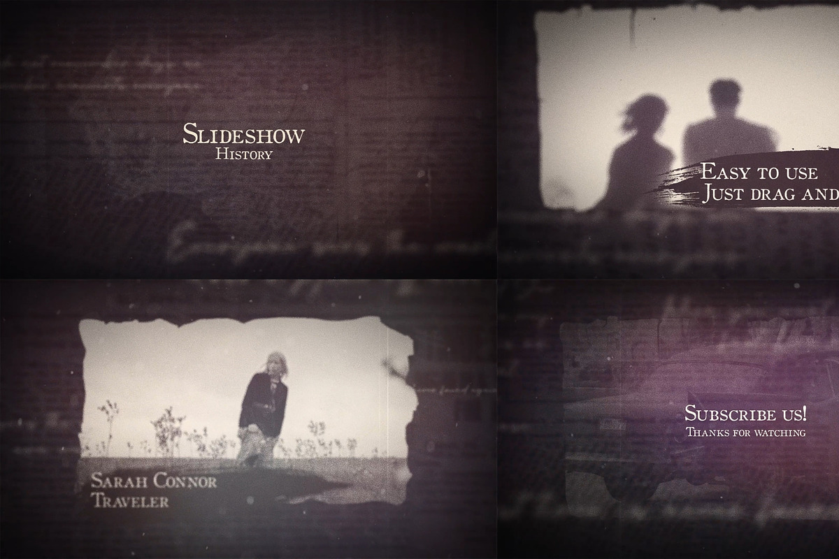 Slideshow History for After Effects