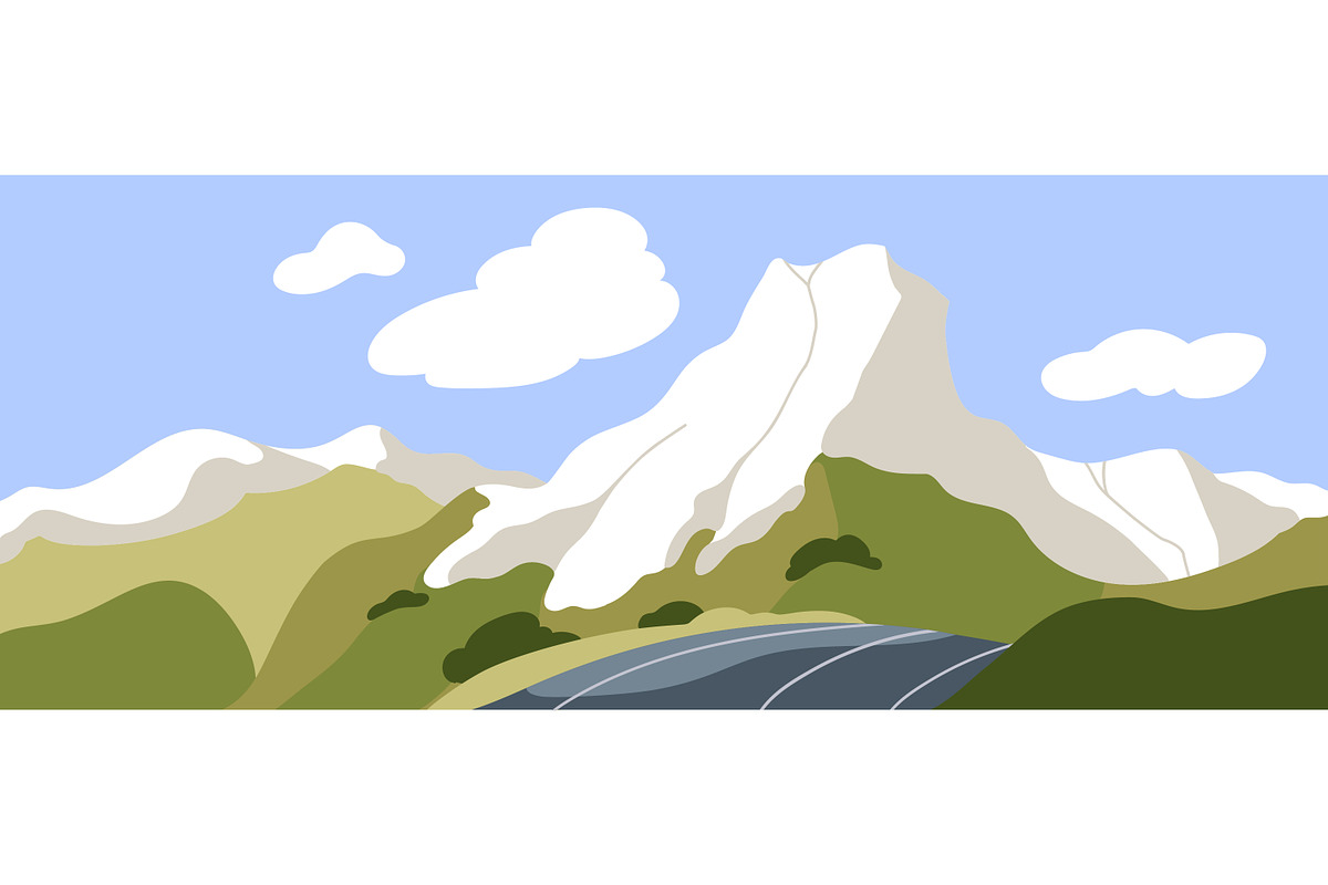 Nature landscapes with road set, a Seasonal Illustration by Good Studio (Photo 2 of 7)