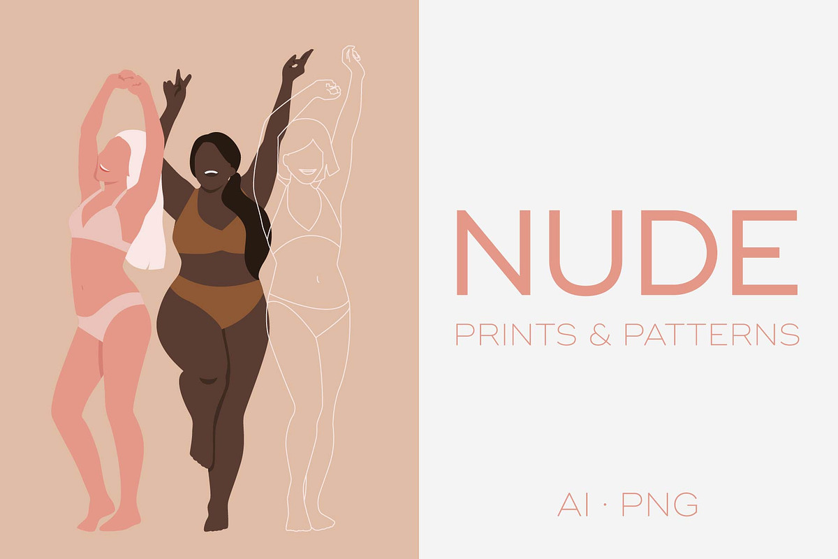 Nude Modern Diversity Collection, a Person Illustration by Minkina (Photo 1 of 6)