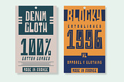 Blocky - 2 Styled Font, a Slab Serif Font by Garisman Std (Thumbnail 3 of 9)