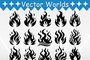 Burning Fire SVG, Burning Fires SVG, an Object Graphic by VectorWorlds (Thumbnail 2 of 3)