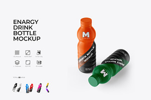 Sports Drink Bottle PSD Mockup