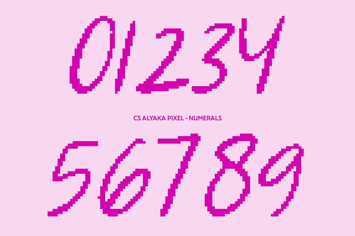 CS Alyaka Pixel, a Script Font by Craft Supply Co. (Photo 2 of 8)