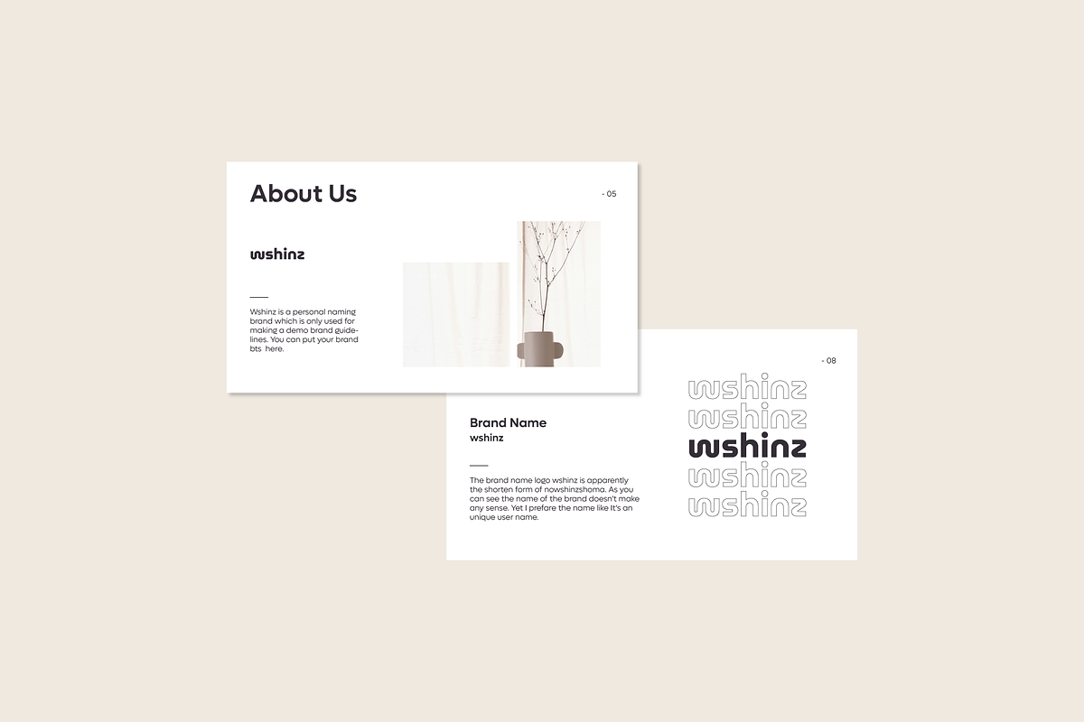 Brand Guidelines Template, a Branding & Logo Template by Nowshinz Shoma (Photo 3 of 6)