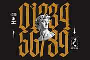 Black Amplifier Blackletter Font, a Blackletter Font by Vampstudio (Thumbnail 12 of 13)