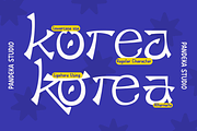 Hangeul - Korean Display Font, a Handwritten Font by Pandeka Studio (Thumbnail 6 of 9)