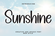 Sunshine | Script Font, a Script Font by Scratchones (Thumbnail 1 of 8)