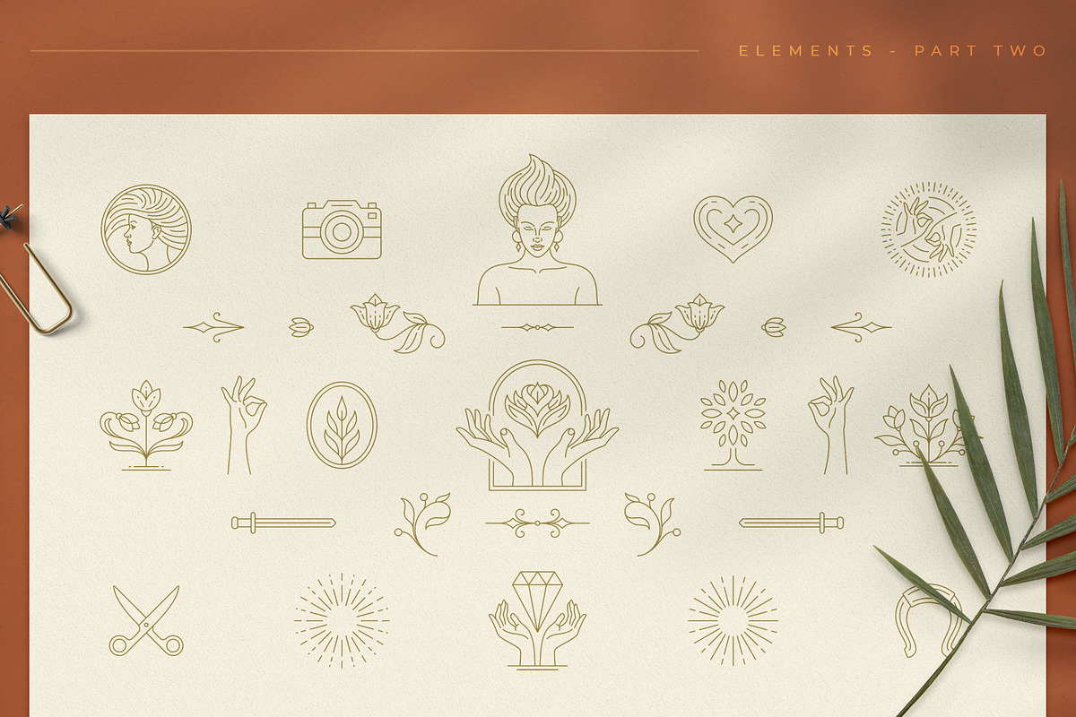 Logo Line Elements Collection, a Decorative Illustration by Vasya Kobelev (Photo 4 of 11)