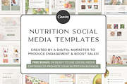 Nutrition Social Media Templates, a Social Media Template by Gebers Marketing & Design (Thumbnail 1 of 10)
