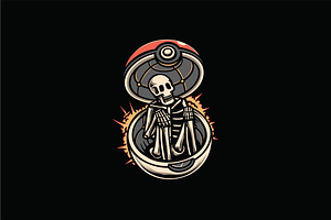 Skeleton in Pokéball, an Object Illustration by nomlimo.com