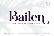 Bailen Serif Font, a Serif Font by Ermedia Studio (Thumbnail 1 of 11)