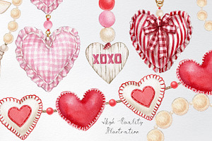 Watercolor Valentine's Heart Clipart