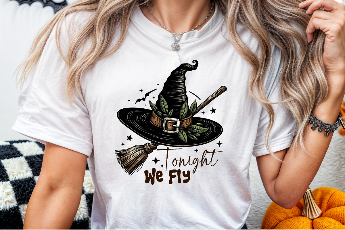 Tonight We Fly Halloween Witch Broom, an Illustration by Sublimation Artist (Photo 9 of 9)