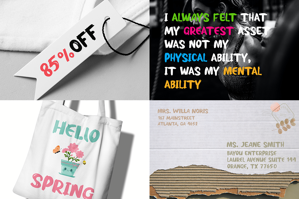 End Year Font Bundle, a Script Font by BearyType Studio (Photo 3 of 11)
