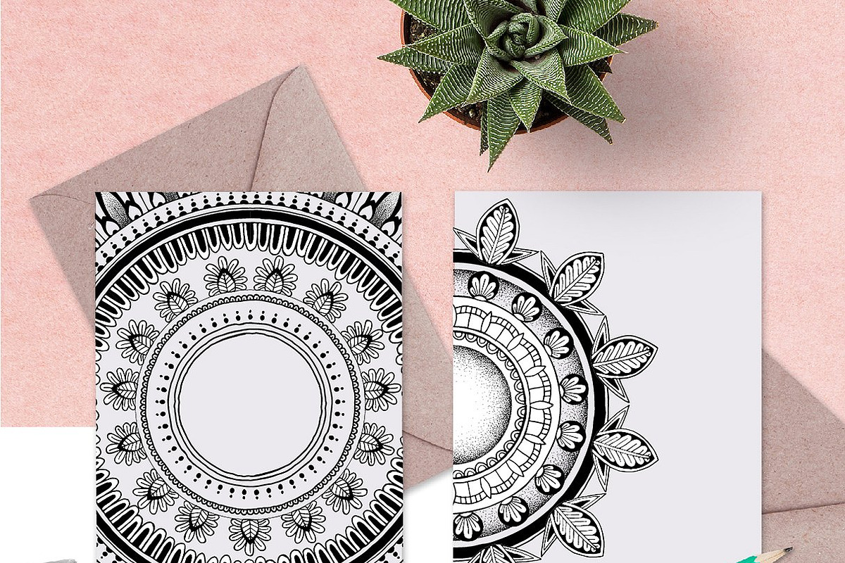 Mandala Illustrator Brushes preview 5