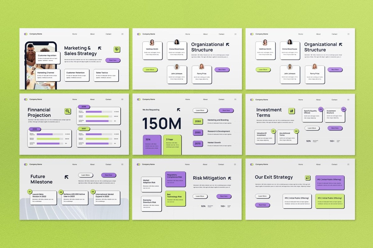 Purple Business Investment Keynote, a Presentation Template by graphicook (Photo 3 of 4)
