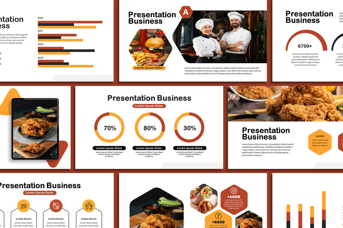 Food Presentation Template, a Presentation Template by SKY CREATION