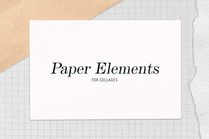 30 Paper Elements For Collages