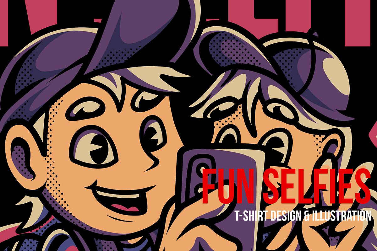 Fun Selfie Illustration, a Person Illustration by badsyxn (Photo 1 of 5)