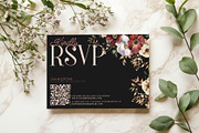 Dutch Style Black Wedding Invitation, an Invitation Template by Hotpin (Thumbnail 5 of 5)