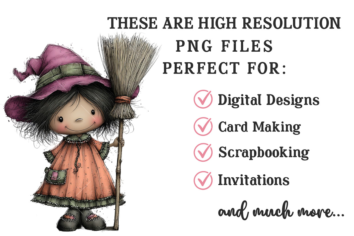 Whimsical Halloween Clipart, an Illustration by OK Design (Photo 5 of 6)