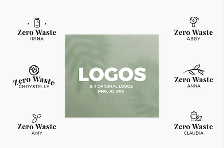 Zero Waste Logo Templates