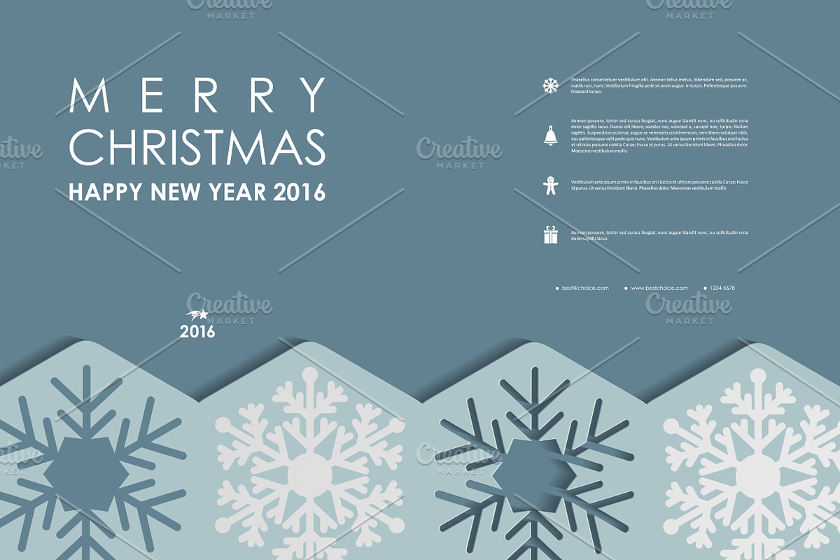 Merry Christmas Brochures, a Brochure Template by Palau (Photo 48 of 49)