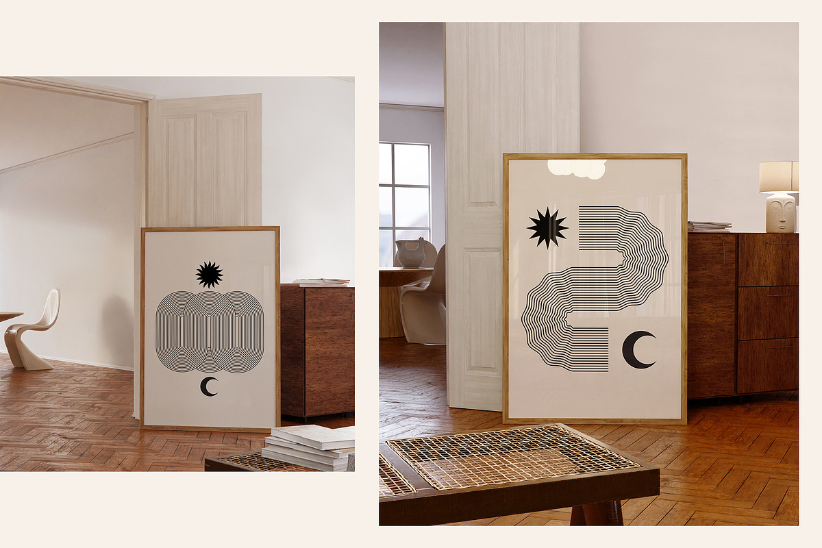 Line Art Geometry & Celestial Shapes, a Graphic by May Motif (Photo 10 of 17)