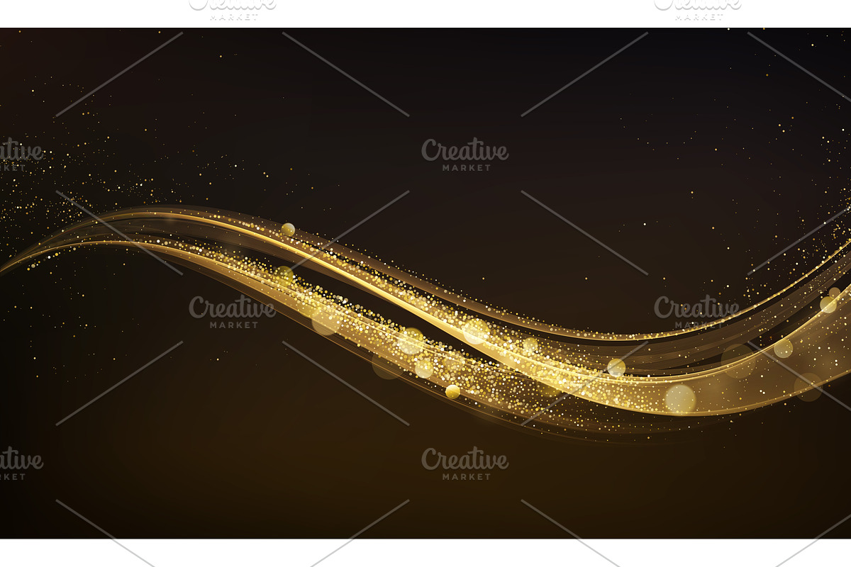 Abstract shiny gold glitter design, a Texture Illustration by Marinstri