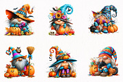Halloween Gnomes Clipart Set, a Seasonal Illustration by fashionaddict (Thumbnail 4 of 7)