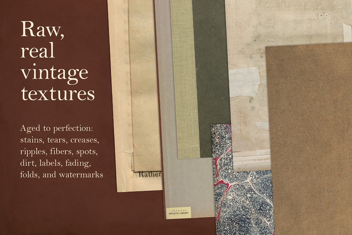 100 Vintage Distressed Backgrounds, a Background Graphic by The Object Atlas (Photo 2 of 9)