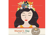 Women's Day Digital Papers & Clipart, a Pattern Graphic by JennyL Designs (Thumbnail 7 of 9)