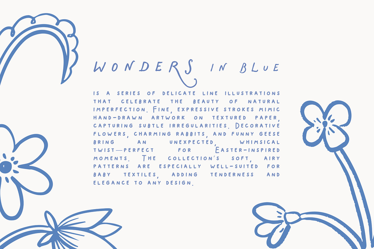 WONDERS IN BLUE. Line art, a Decorative Illustration by annartdreams (Photo 2 of 9)