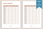 Weekly Planner Template, Canva, a Templates & Theme by Jaboor Magics (Thumbnail 2 of 5)